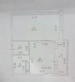 Продается 1-комн. квартира, 42,3 м²