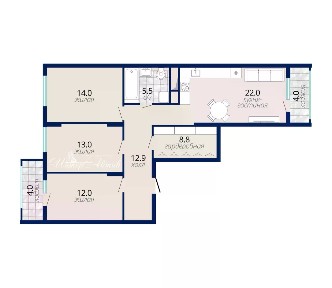 Продается 3-комн. квартира, 87,4 м²