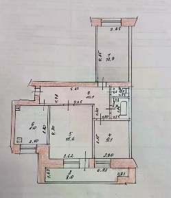 Продается 3-комн. квартира, 63,7 м²