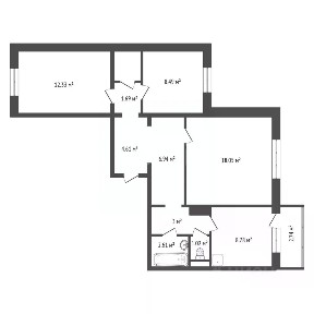 Продается 3-комн. квартира, 69,3 м²