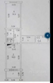 Сдается 2-комн. квартира, 46 м²