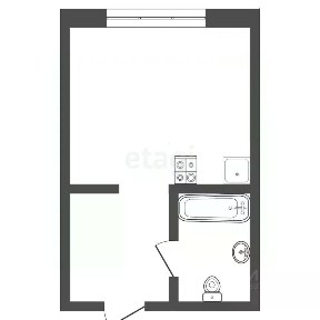 Продается студия, 18,6 м²
