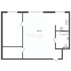 Продается 2-комн. квартира, 42 м²