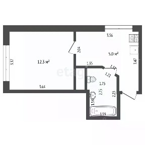 Продается студия, 25 м²