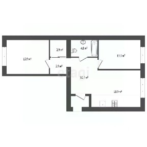 Продается 2-комн. квартира, 69,9 м²
