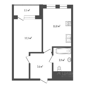 Продается 1-комн. квартира, 34 м²