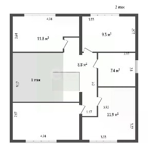 Продается 2-этажный дом, 143,5 м²