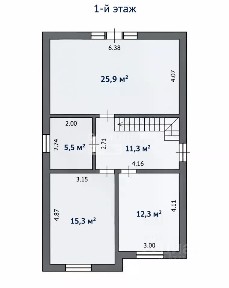 Продается 1-этажный дом, 126 м²
