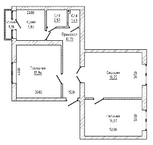 Продается 3-комн. квартира, 74,6 м²