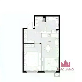 Продается 1-комн. квартира, 49,3 м²