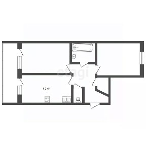 Продается 2-комн. квартира, 57,8 м²