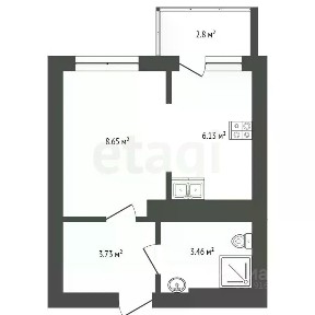 Продается студия, 24,2 м²