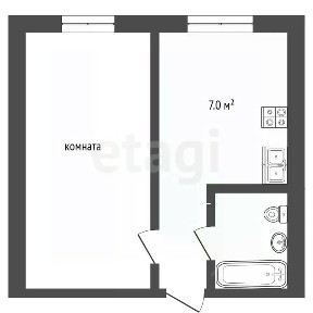 Продается 1-комн. квартира, 33,1 м²