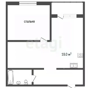 Продается 1-комн. квартира, 35,3 м²