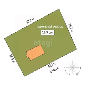 Продается 1-этажный дом, 62,7 м²