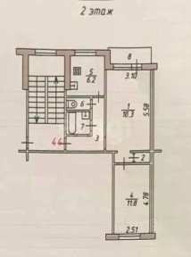 Продается 2-комн. квартира, 46 м²