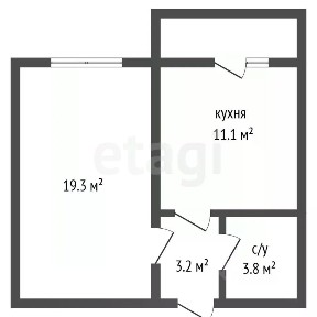 Продается 1-комн. квартира, 37,5 м²