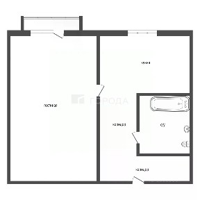 Продается 1-комн. квартира, 33,6 м²