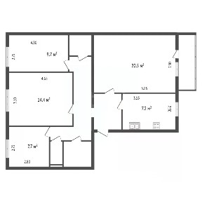 Продается 4-комн. квартира, 79,1 м²