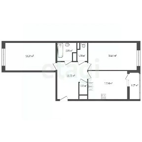 Продается 2-комн. квартира, 63 м²