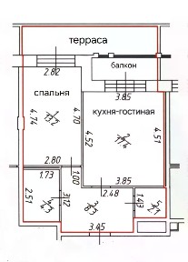 Продается 1-комн. квартира, 45,3 м²