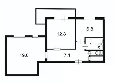Продается 2-комн. квартира, 50,3 м²