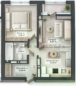Продается 1-комн. квартира, 39 м²