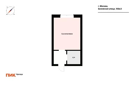 Сдается студия, 23,4 м²