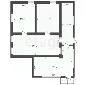 Продается 1-этажный дом, 85,2 м²