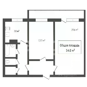 Продается 2-комн. квартира, 53,8 м²