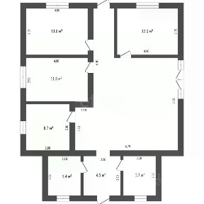 Продается 1-этажный дом, 121,2 м²