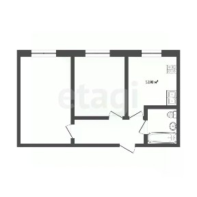 Продается 2-комн. квартира, 54,5 м²