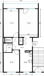 Продается 3-комн. квартира, 56,1 м²