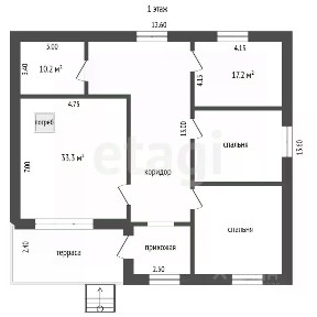 Продается 2-этажный дом, 330 м²