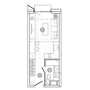 Продается студия, 23,6 м²