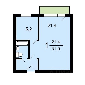 Продается 1-комн. квартира, 32 м²