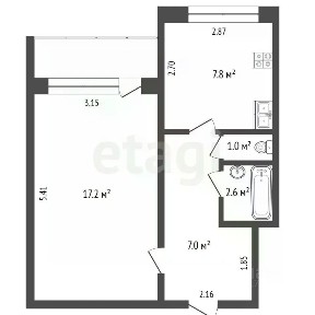 Продается 1-комн. квартира, 35,5 м²
