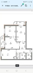 Сдается 3-комн. квартира, 74 м²