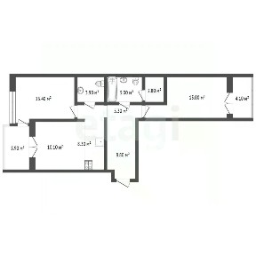 Продается 2-комн. квартира, 75,6 м²