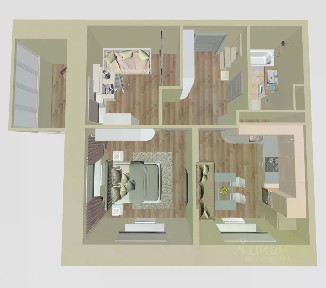Продается 2-комн. квартира, 48,33 м²