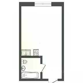 Продается студия, 17 м²