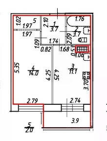 Сдается 1-комн. квартира, 34,5 м²