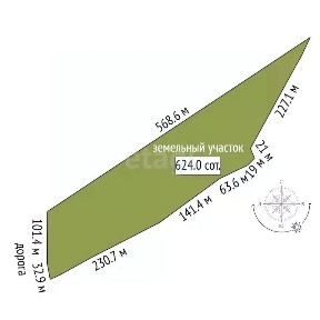 Продается участок, 625 сот.