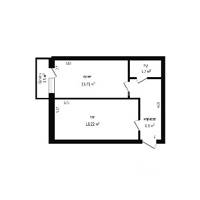 Продается 1-комн. квартира, 45 м²