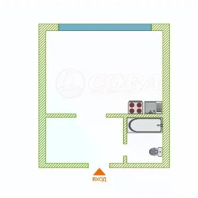 Продается студия, 15,5 м²