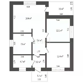 Продается 1-этажный дом, 74,5 м²