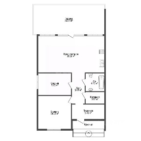 Продается 1-этажный дом, 112 м²