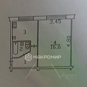 Продается 1-комн. квартира, 29,4 м²
