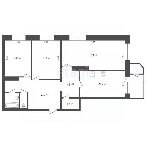 Продается 2-комн. квартира, 75,6 м²
