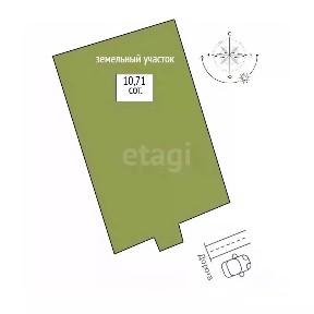 Продается 1-этажный дом, 22 м²